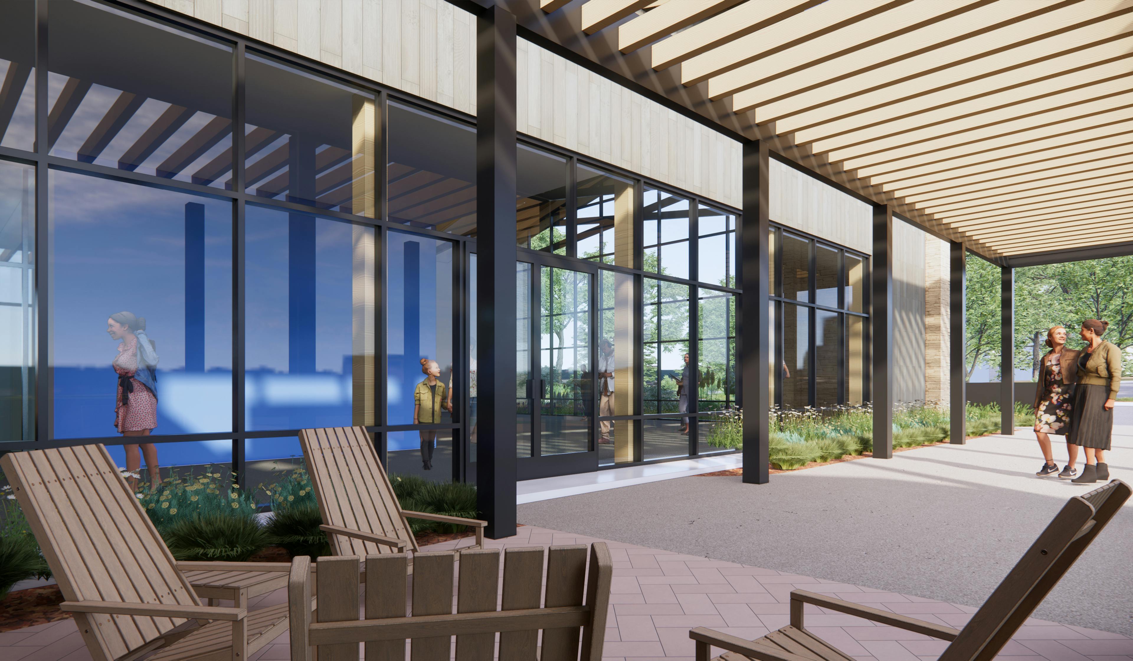 A Net Zero Library Blends Indoor and Outdoor Spaces - LPA