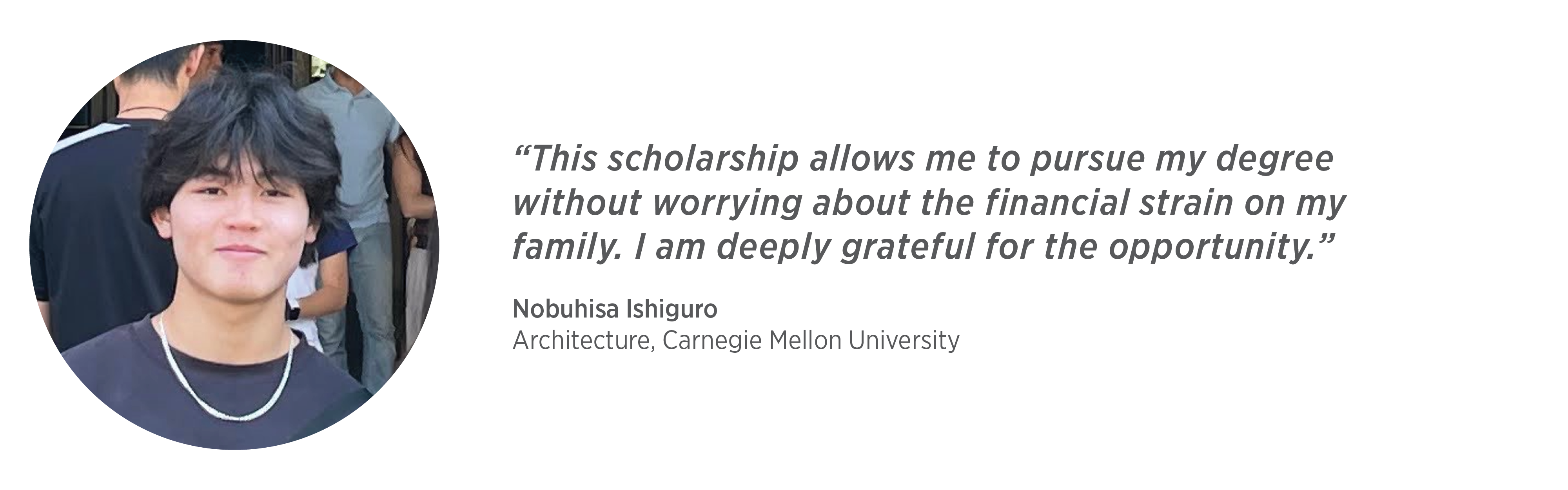 Scholarship Recipiants Nobuhisa