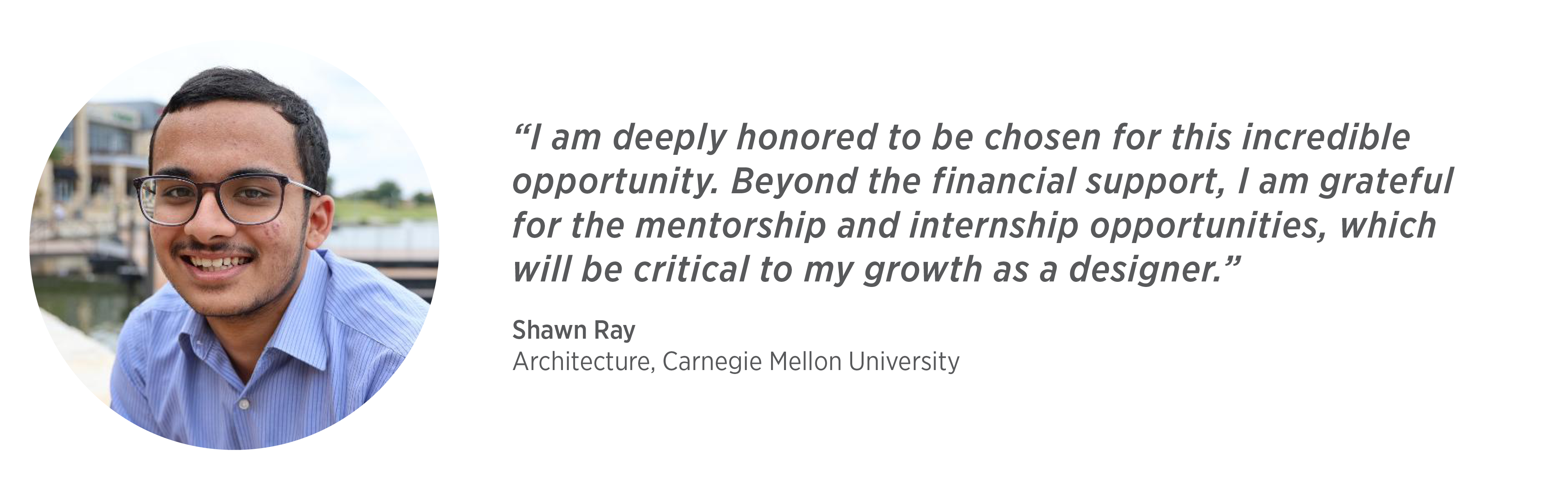 Scholarship Recipiants Shawn