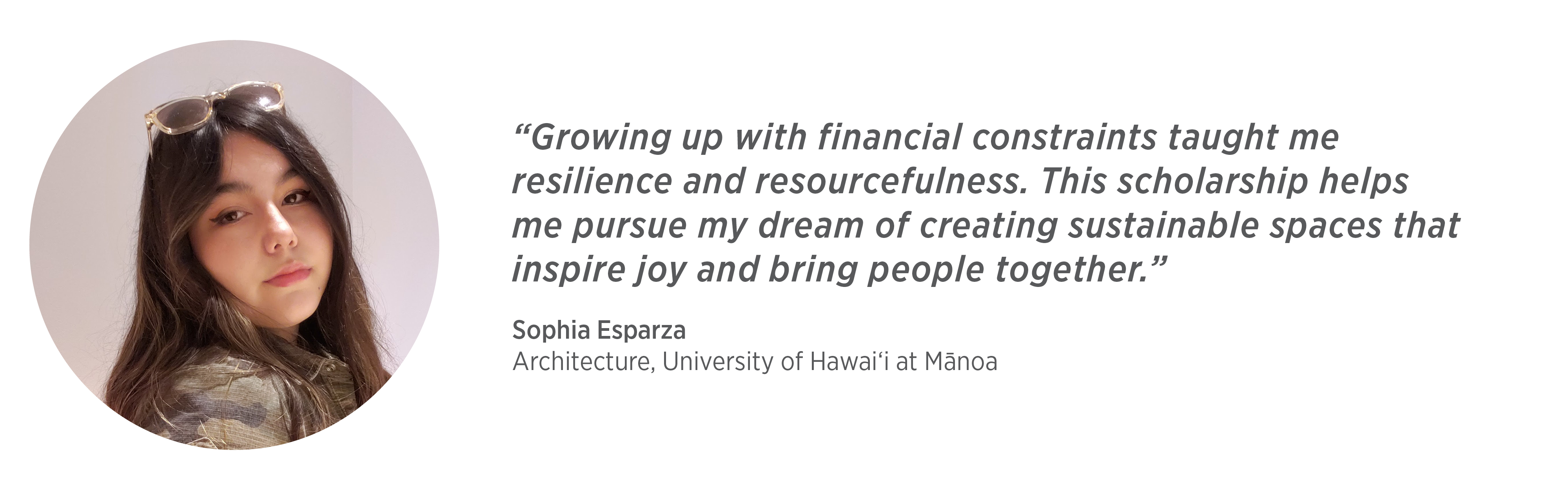 Scholarship Recipiants Sophia