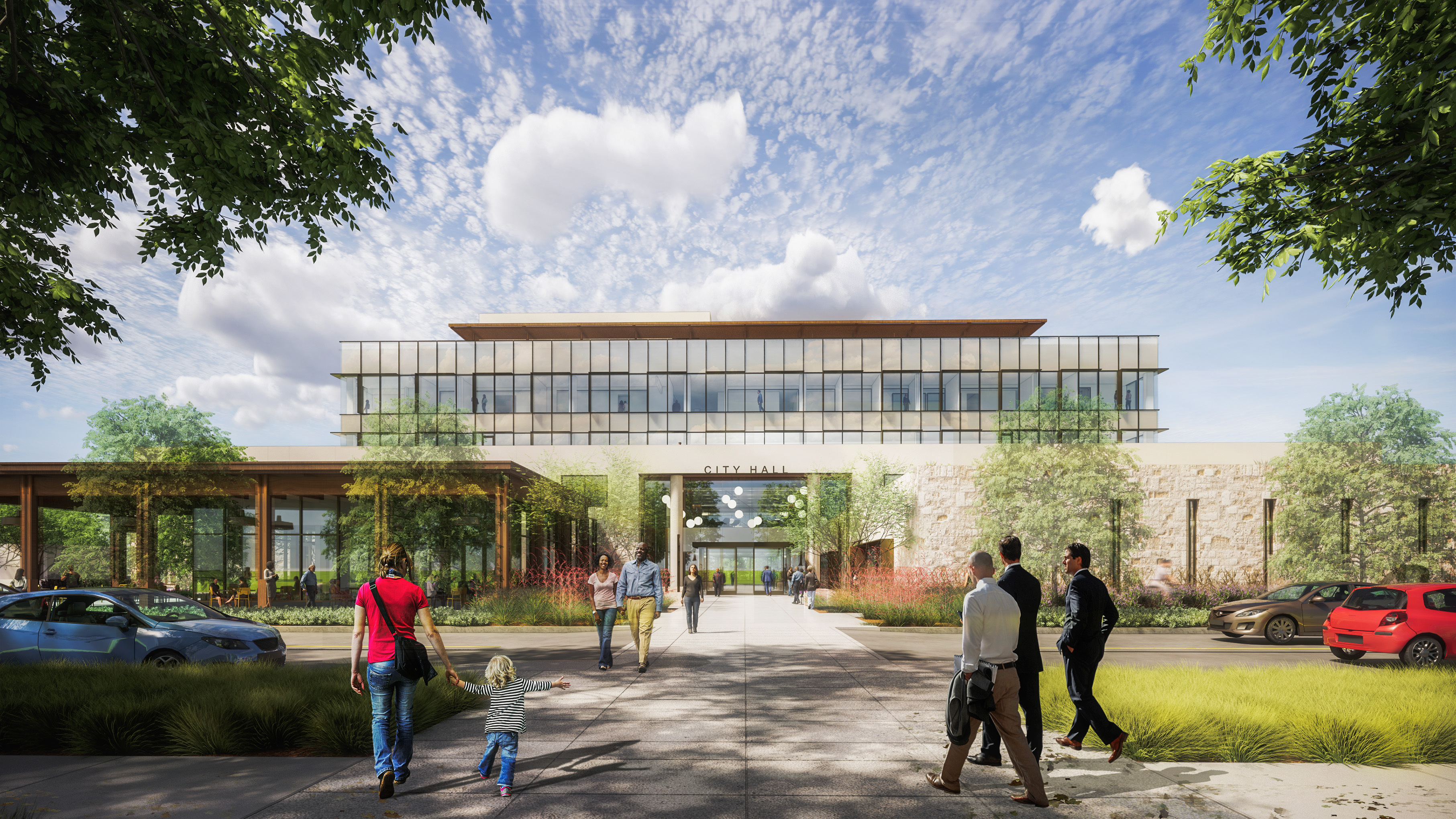 E North Facade wh ite plaster POST