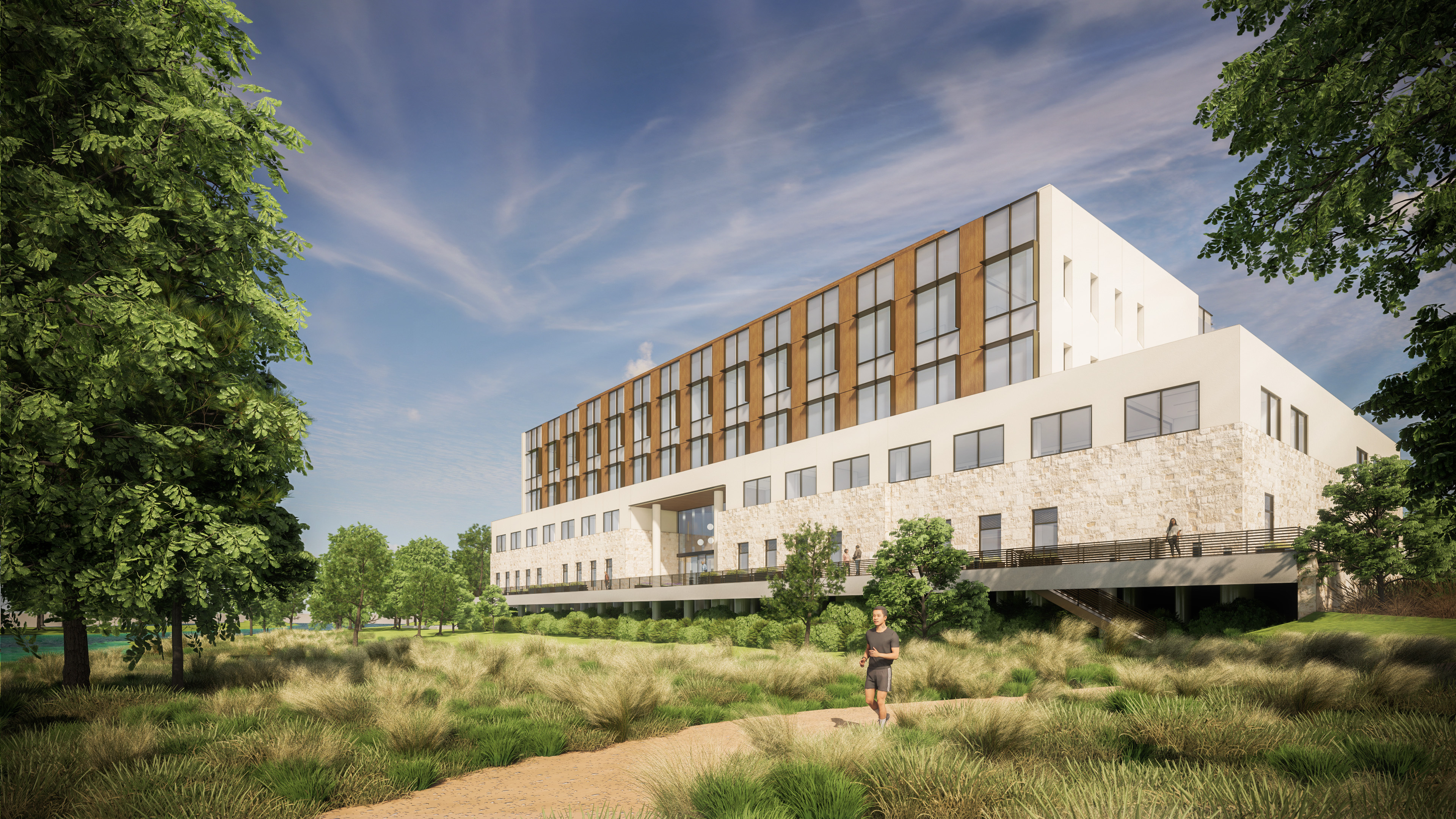 E South View Trai hite plaster POST