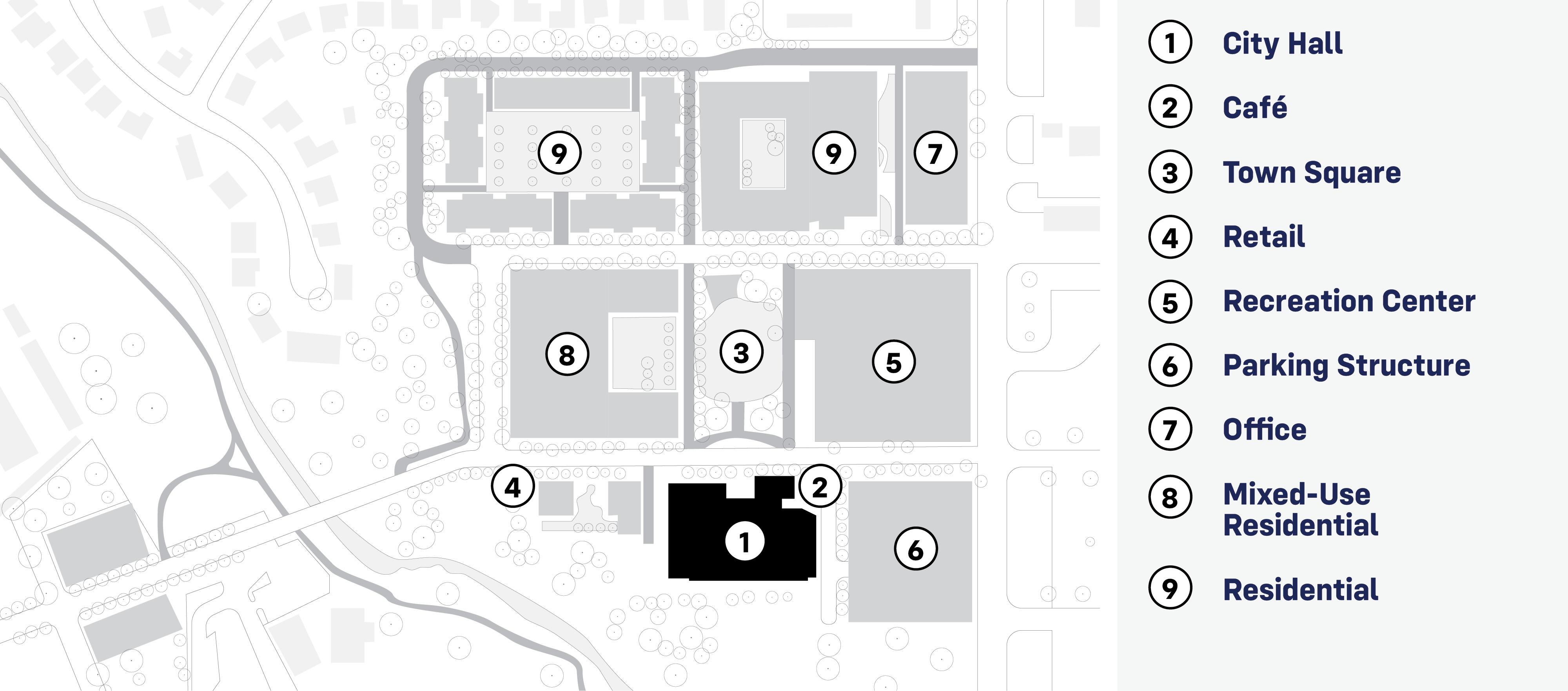 Texas Town Square Diagram