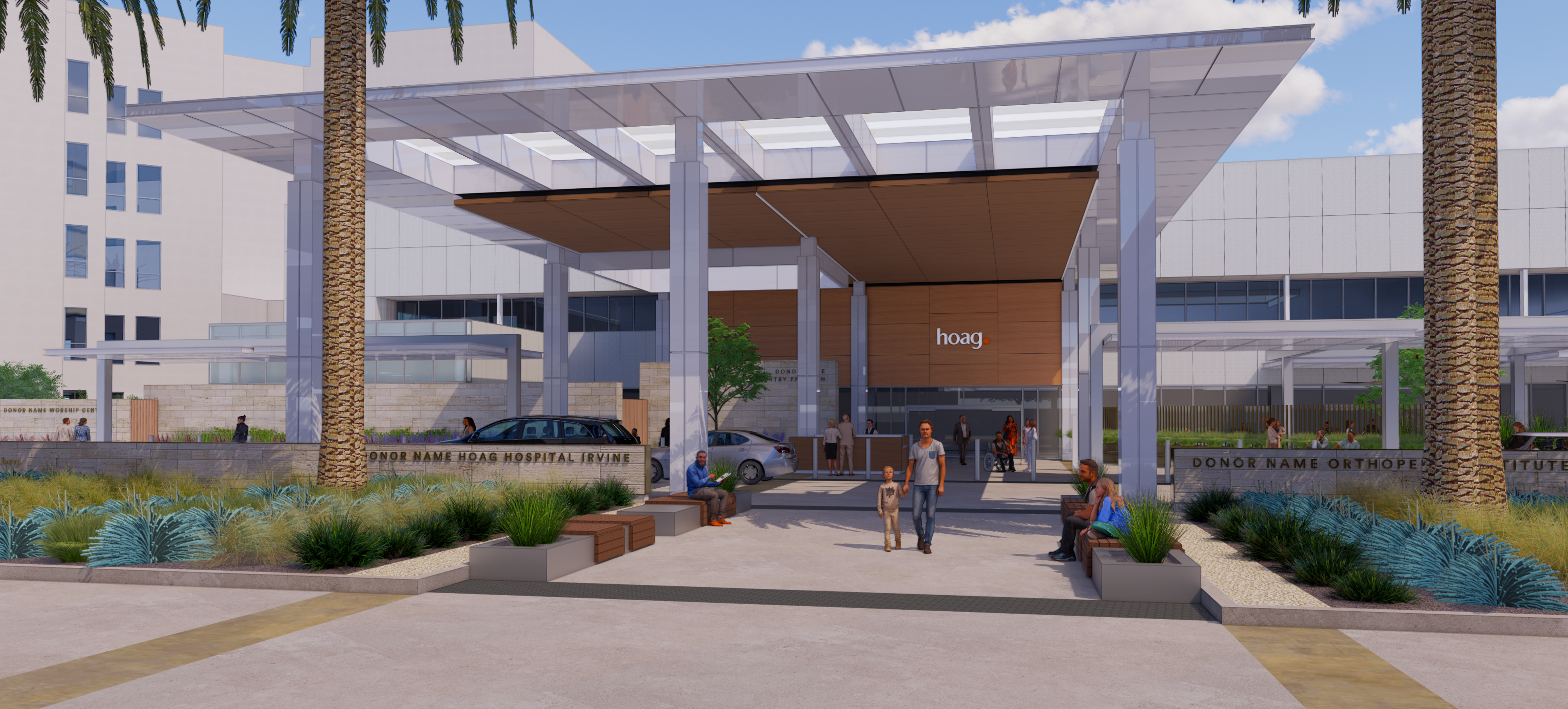 HOAG Entry Pavilion Porte Cochere